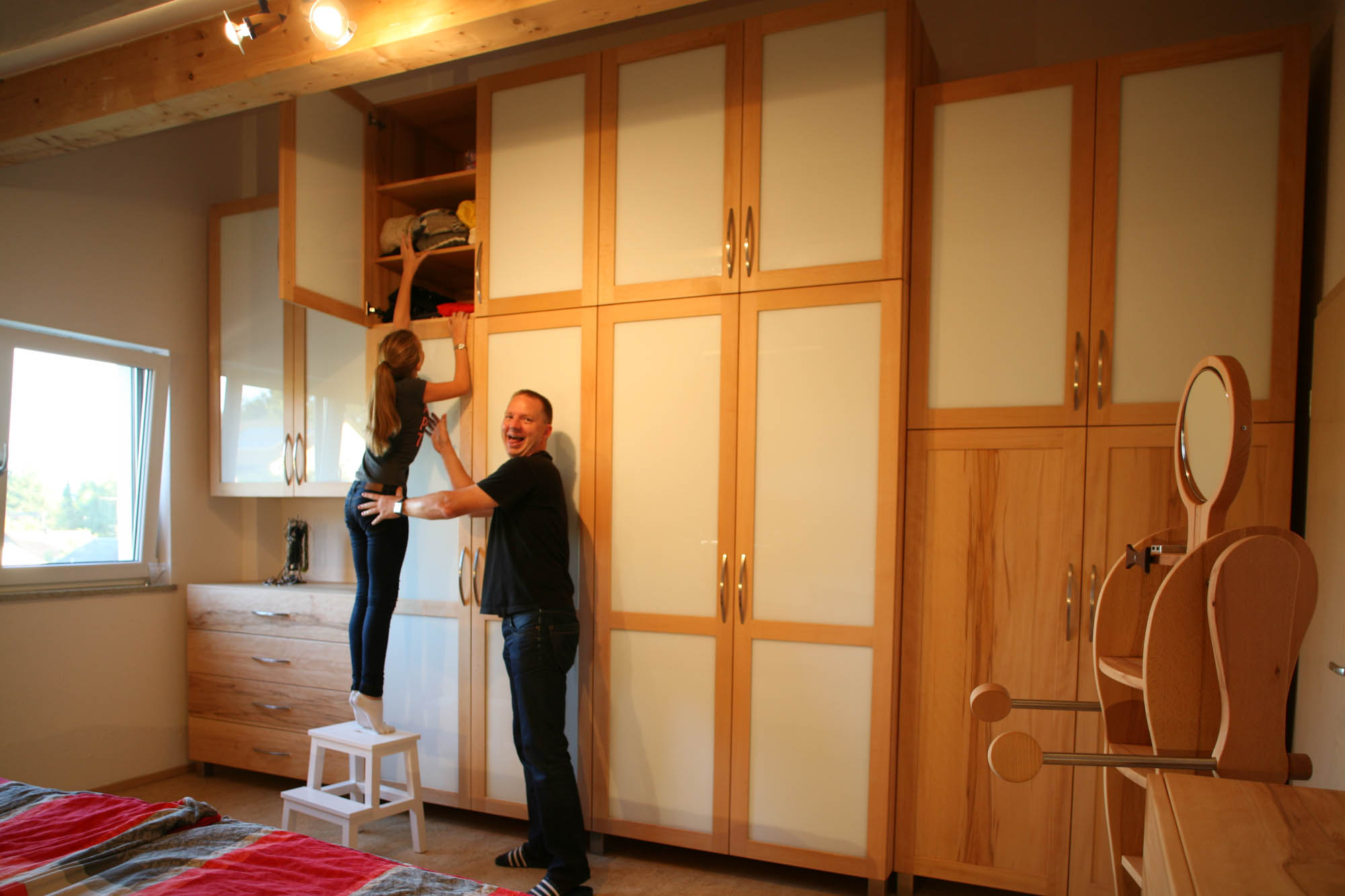 Massivholzschlafzimmer von den Möbelmachern aus Franken 2014 bis 2015