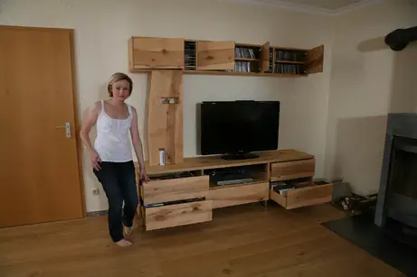 Ninas Wohnzimmermöbel aus heimischem Ahorn 