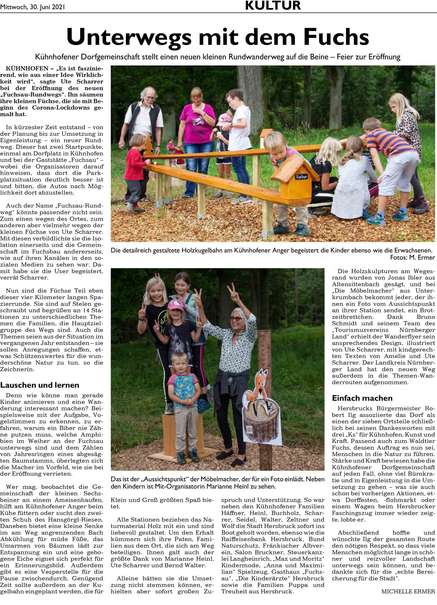 Fuchsau-Rundweg und der Herbrucker Zeitung 