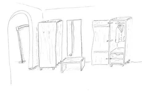 Sargschrank als Sargmöbel Sargschrank als Sargmöbel