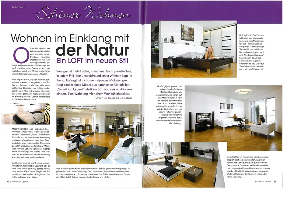 Laras Loft im Lifestylemagazin Laras Loft im Lifestylemagazin