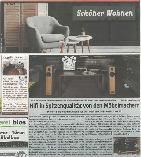 Die nachhaltige Hifianlage aus Massivholz Die nachhaltige Hifianlage aus Massivholz