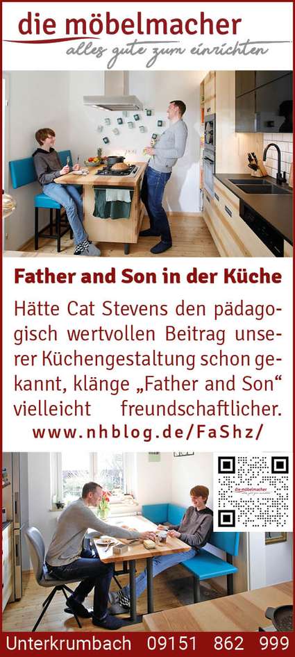 Anziege zum Thema Father and Son in der Küche 
