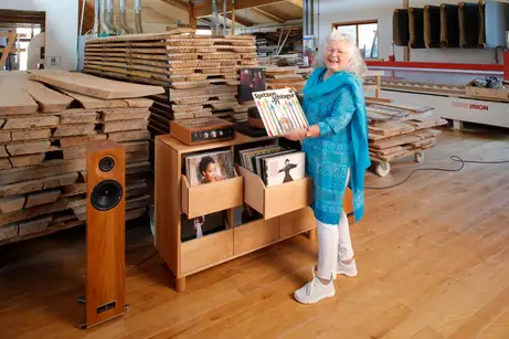 Schubladenschrank für Schallplatten Schubladenschrank für Schallplatten