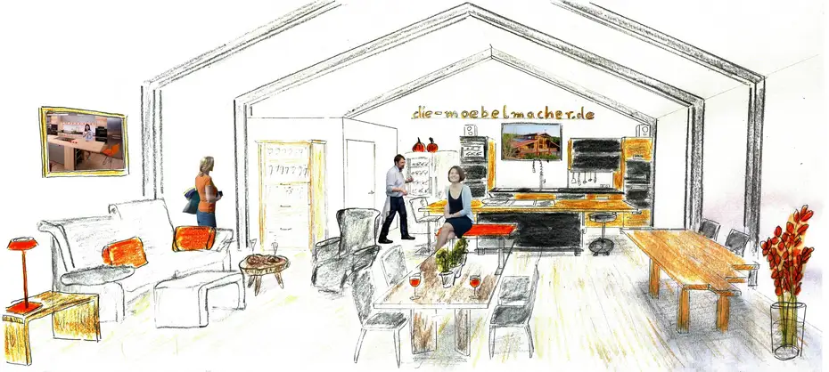 Heim und Handwerk Entwurf Heim und Handwerk mit Massivholzküche