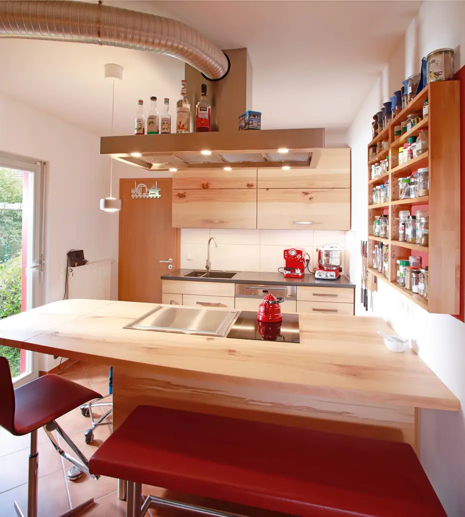Buchen-Massivholzküche Buchen-Massivholzküche
