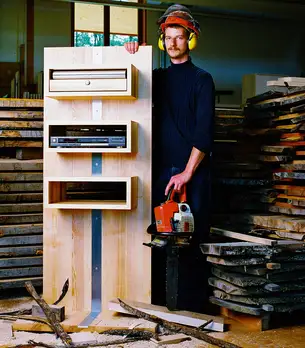 Hifi-Turm aus Esche als Gesellenstück Hifi-Turm aus Esche als Gesellenstück