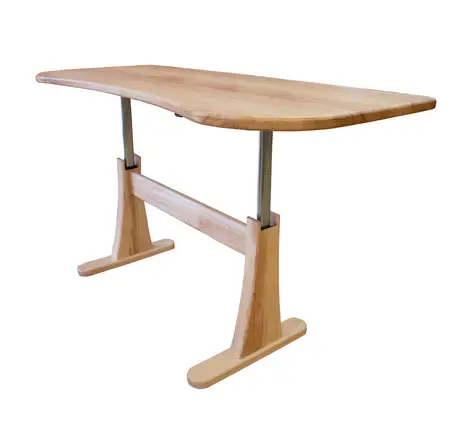 Höhenverstellbarer Schreibtisch Massivholz