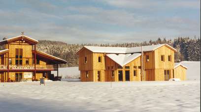 Das regionale Musterhaus im Winter