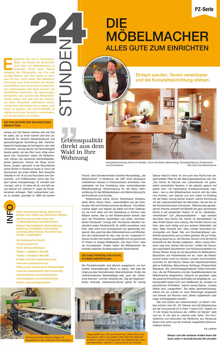 Möbelmacher in der Zeitung Möbelmacher in der Zeitung