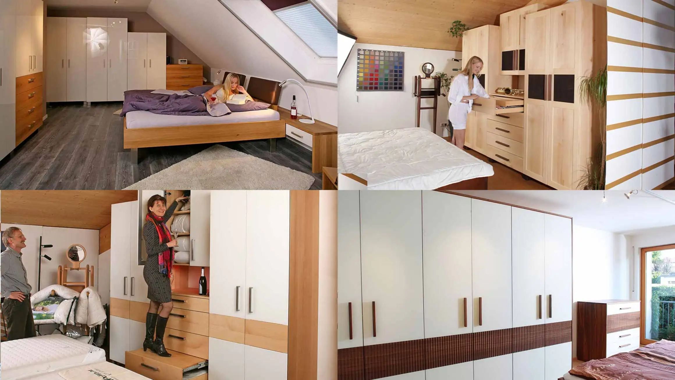 Schlafzimmer aus Massivholz 