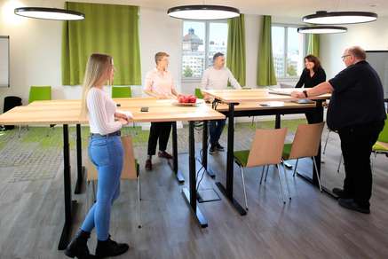 Kompletteinrichtung für die Fränkische Verlagsanstalt im Karl Bröger Haus Kompletteinrichtung für die Fränkische Verlagsanstalt im Karl Bröger Haus