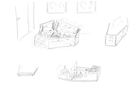 Erste Skribbles entstehen währnd der Besprechung Erste Skribbles entstehen währnd der Besprechung