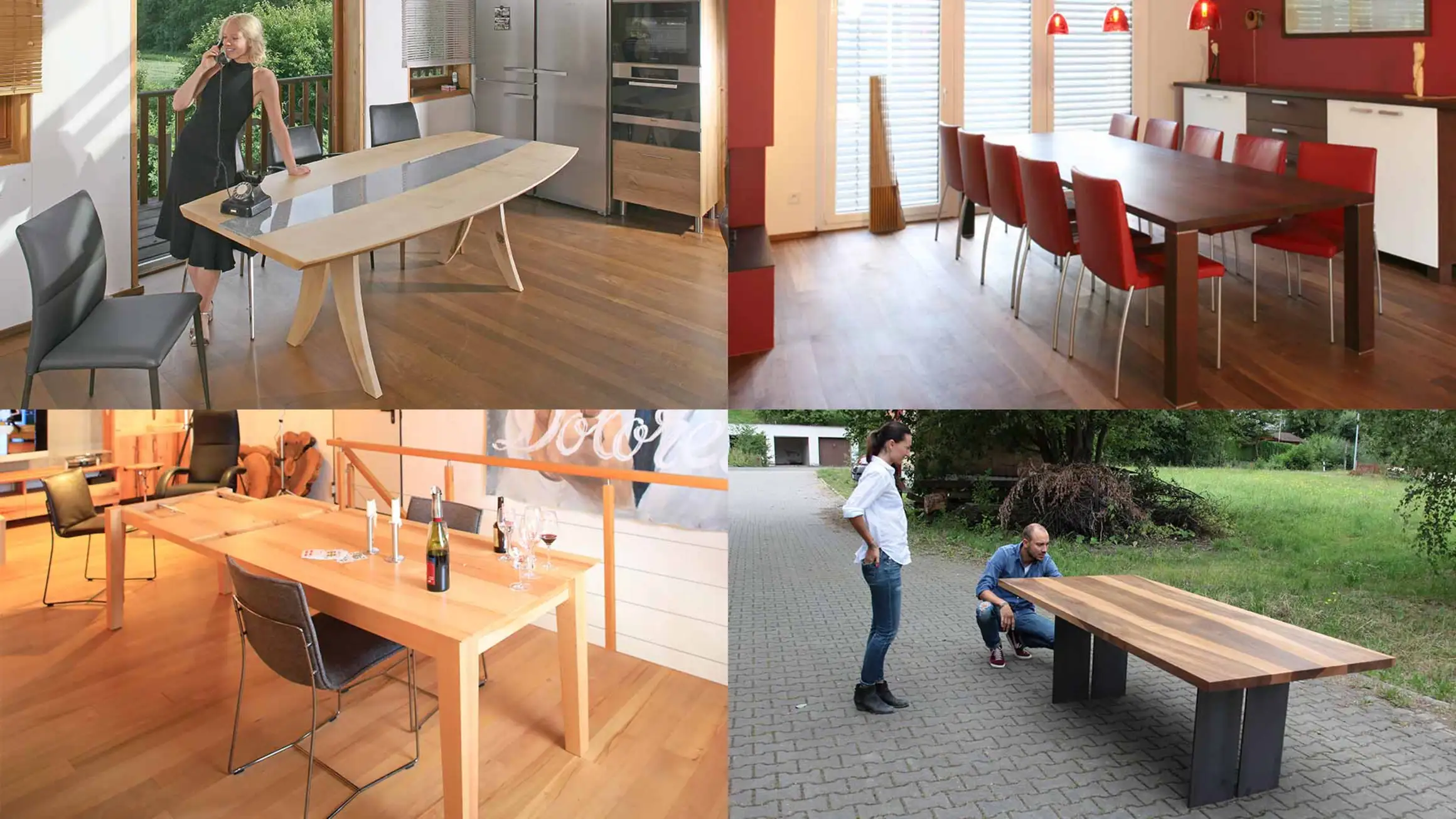 Massivholztische in Einzelanfertigung 