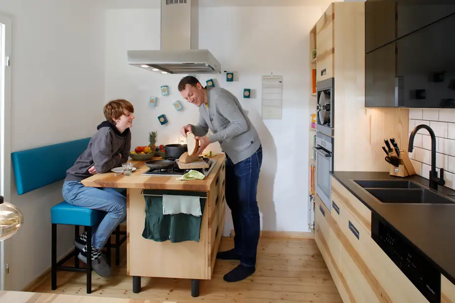 Kochinsel mit Gaskochfeld Kochinsel mit Gaskochfeld