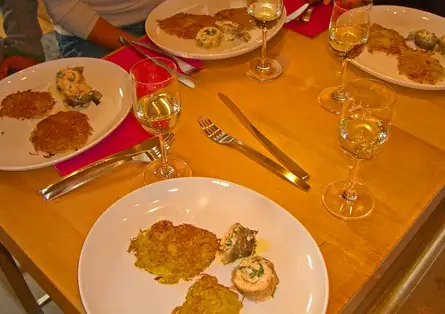 Der Miele Dampfgarer machte die Saiblingröllchen ganz vorzüglich