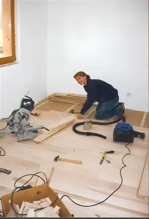 Fußboden verlegen Parkettboden verlegen