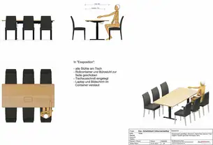 Höhenverstellbarer Schreibtisch als Esstisch Höhenverstellbarer Schreibtisch als Esstisch