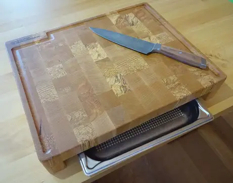 Damaszener Stahl im Schweissverbunddamast Damaszener Stahl im Schweissverbunddamast - Kochmesser