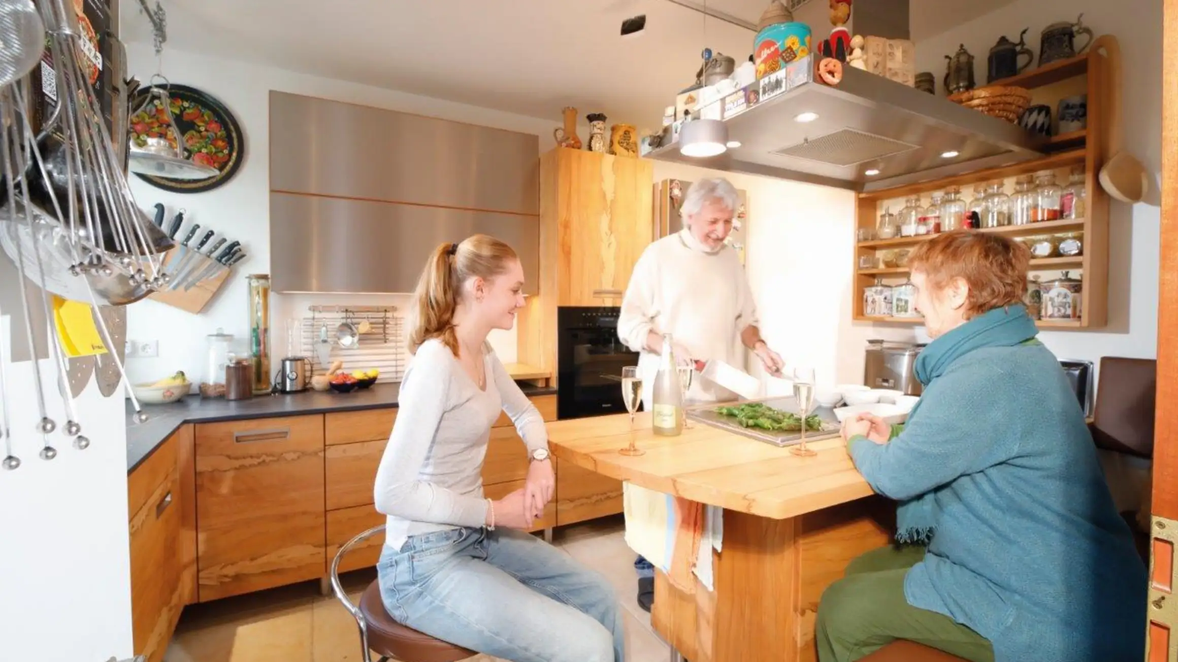 Massivholzküche der Familie Ziegler 