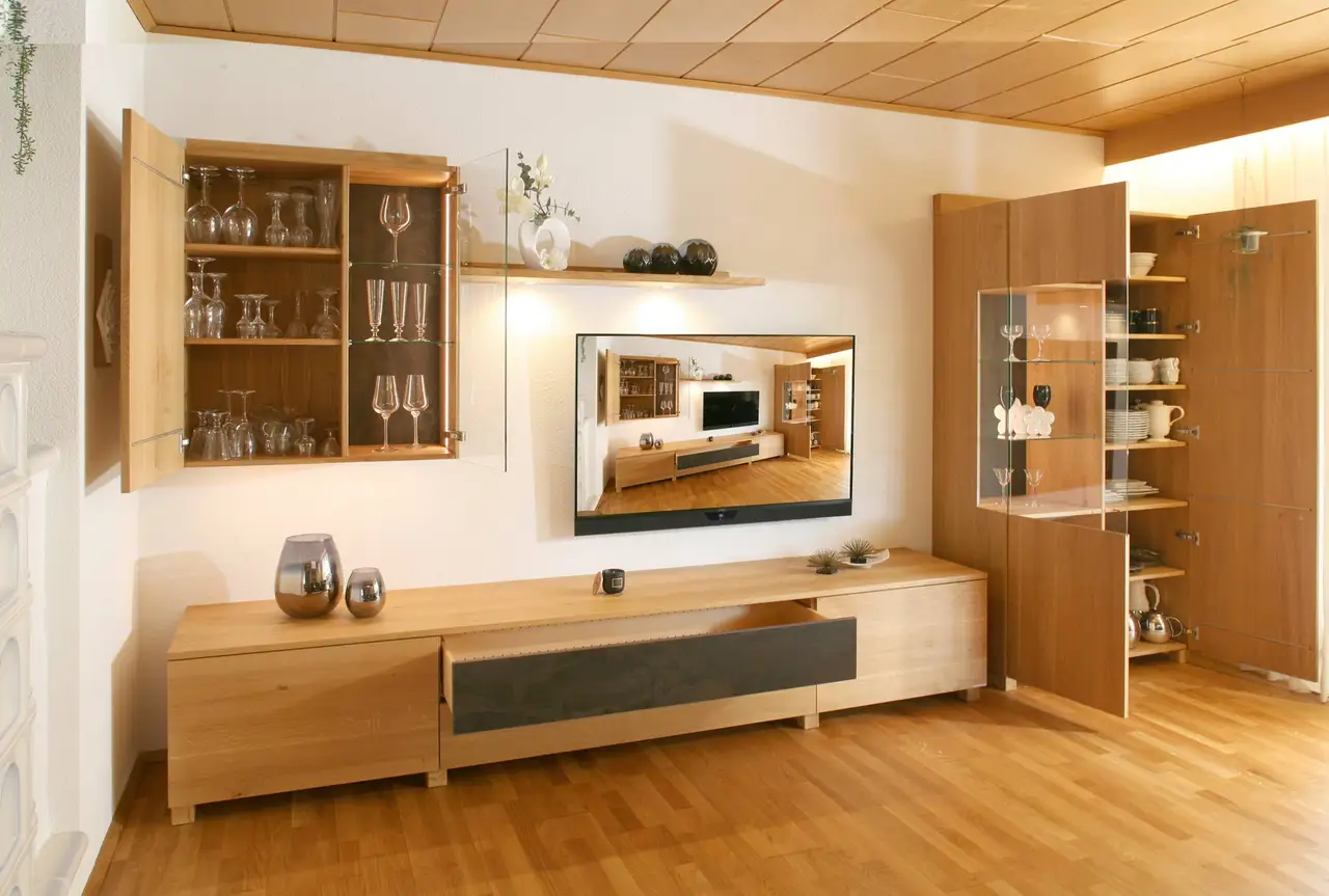 Eiche Massivholz Hifi Lowboard Eiche Massivholz Hifi Lowboard