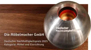 Die Edelstahlkugel als Symbol des Deutschen Nachhaltigkeitspreises