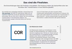 Finalist beim Deutschen Nachhaltigkeitspreis 2025 