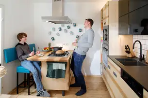 Eschenmassivholzküche nachhaltig in Nürnberg Eschenmassivholzküche nachhaltig in Nürnberg