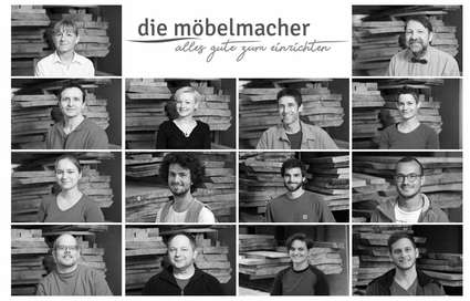 Das ganze Team der Möbelmacher kümmert sich liebevoll um Ihre Massivholzküche