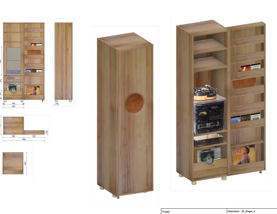 Diser Hifischrank wird später der Sarg unserer Kundin Diser Hifischrank wird später der Sarg unserer Kundin