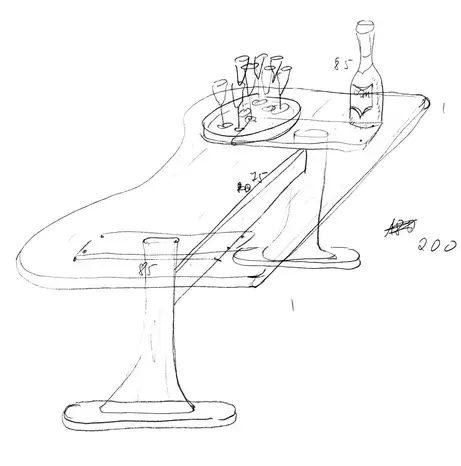 Entwurf des höhenverstellbaren Schreibtisches Entwurf des höhenverstellbaren Schreibtisches