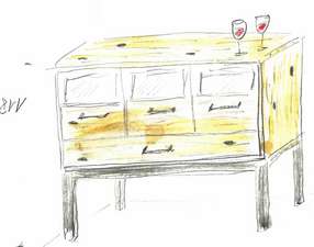 Im Gespräch mit dem Kunden entsteht das erste Skribble 