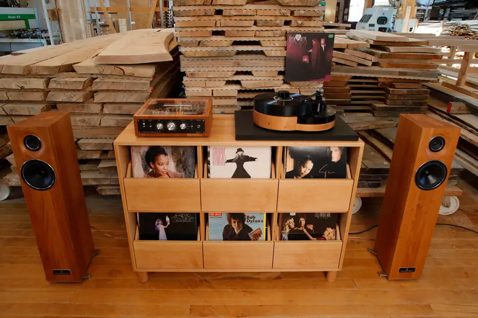 Schubladenschrank für Schallplatten Schubladenschrank für Schallplatten