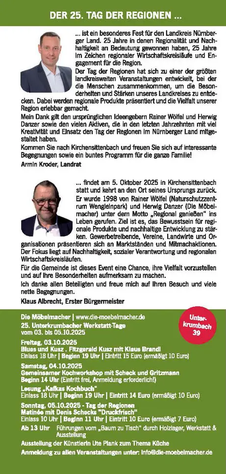 Tag der Regionen in Kirchensittenbach Tag der Regionen in Kirchensittenbach