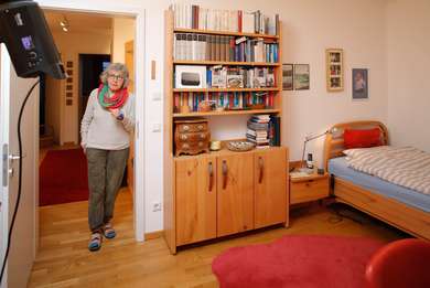 Platz für Bücher im Schlafzimmer 