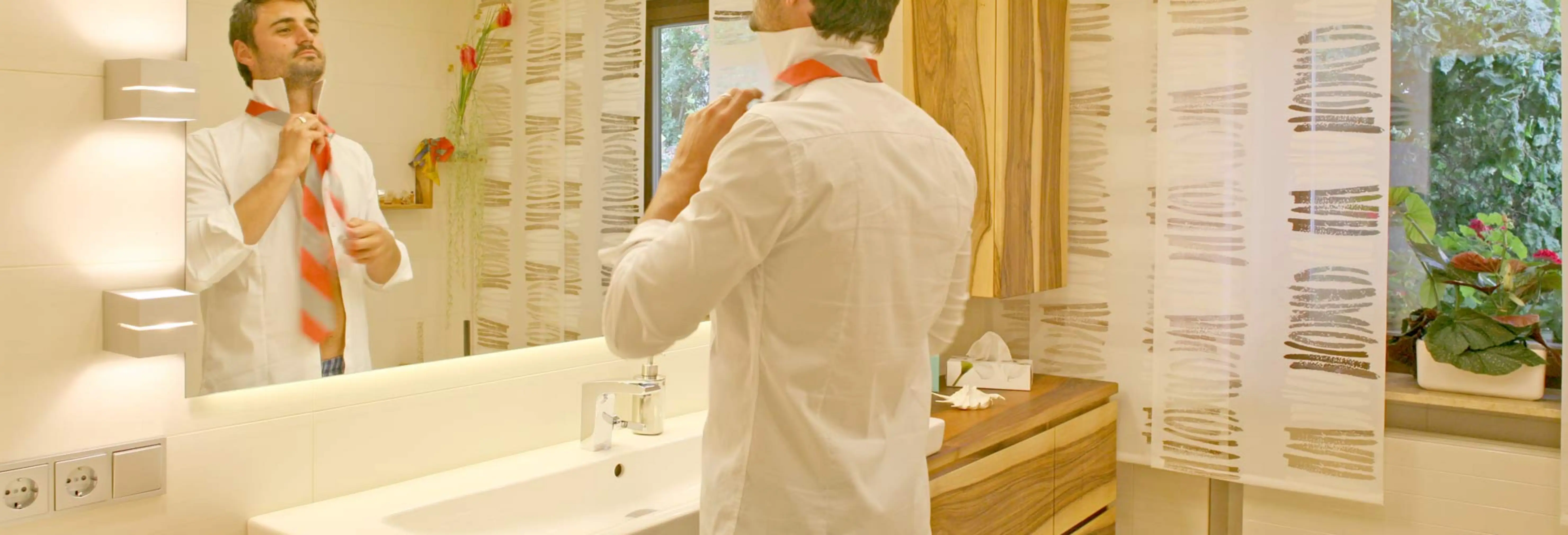 Massivholzbad aus fränkischem Nussbaum