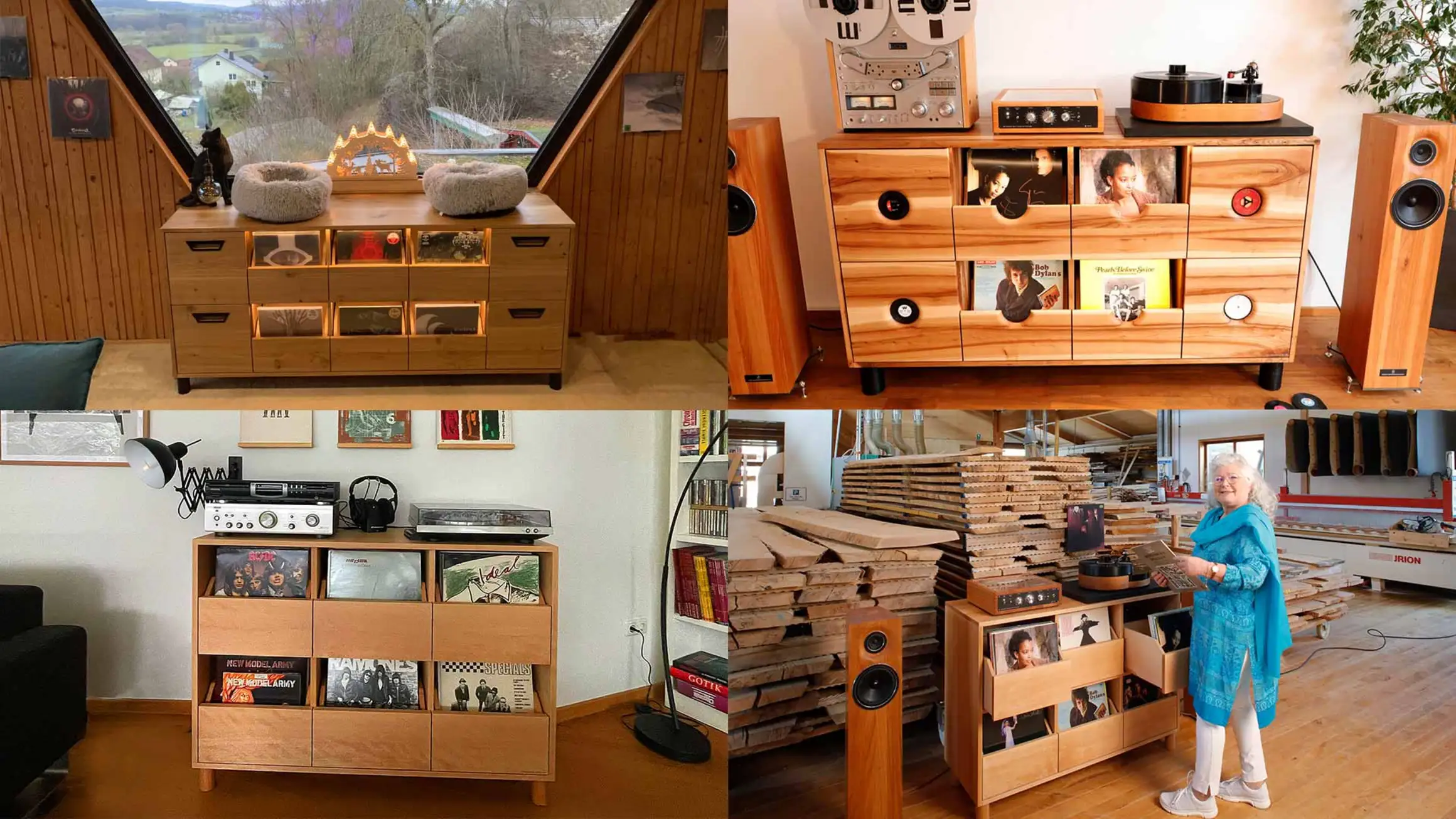 Schallplattenschränke in Einzelanfertigung 