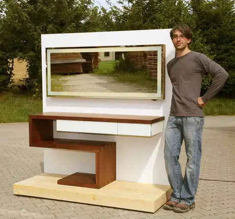 Schminktisch von der anderen Seite