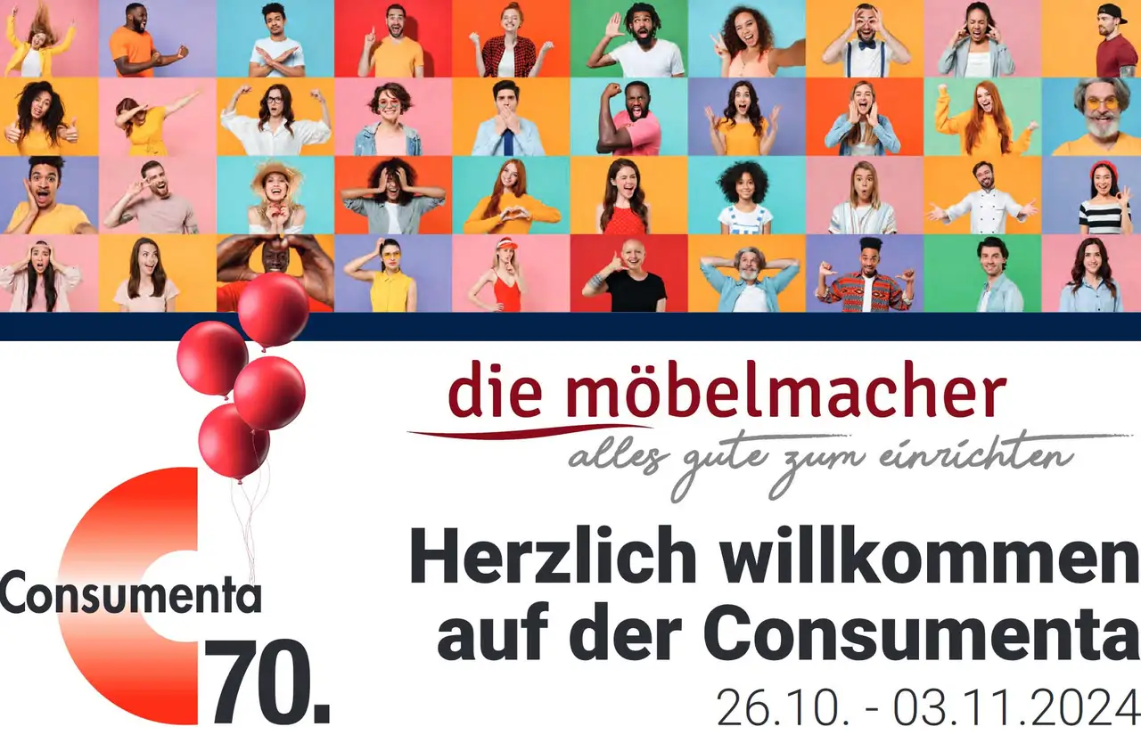 Besuchen Sie uns auf der Consumenta 2024 in Halle 1 am Gemeinschaftsstand des Nürnberger Lands 