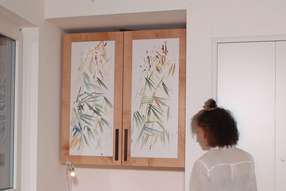 Kunst in der Möbeltür 