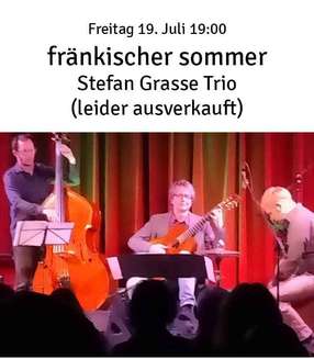 Es spielt das Stefan Grasse Trio 