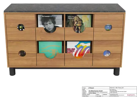 Schallplattenmöbel für die Hifi-Anlage Schallplattenmöbel für die Hifi-Anlage