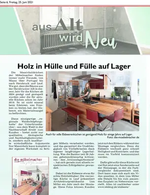Der Artikel in der Hersbrucker Zeitung