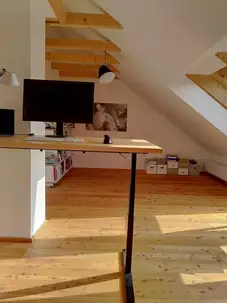 Ergonomischen Massivholzschreibtisch aus heimischer Buche Ergonomischen Massivholzschreibtisch aus heimischer Buche