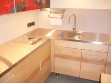 Arbeitsplatte aus Edelstahl