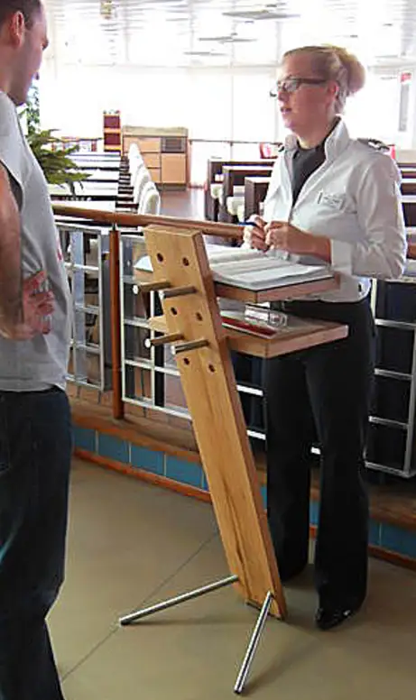 Das Stehpult im Seeeinsatz