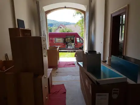 Küchenmontage im Schloss