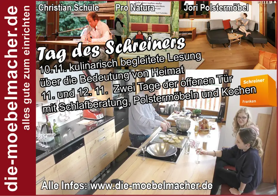 Tag des Schreiners 2017 mit Lesung zum Thema Heimat