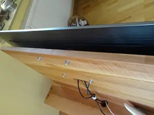 TV-Rollschrank in Elsbeere TV-Rollschrank in Elsbeere