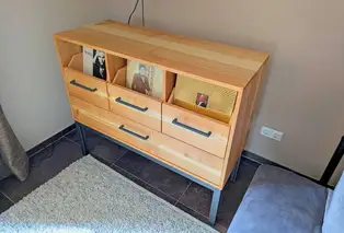 Schallplattenschrank Industrial Style Schallplattenschrank Industrial Style